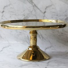 Large Gold Pedestal | 30cm Diameter | $20 | Qty: 1