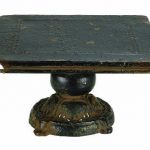 French Country | Industrial Style Cast Iron Pedestal | 2 Available | 27cm diameter