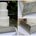Large Antique 1930s Wedding Cake Stand|Plateau | 40cms diameter top, 46cm base. * See notes below
