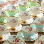 Luxury Vintage Fine Bone English China Tea Cup Sets