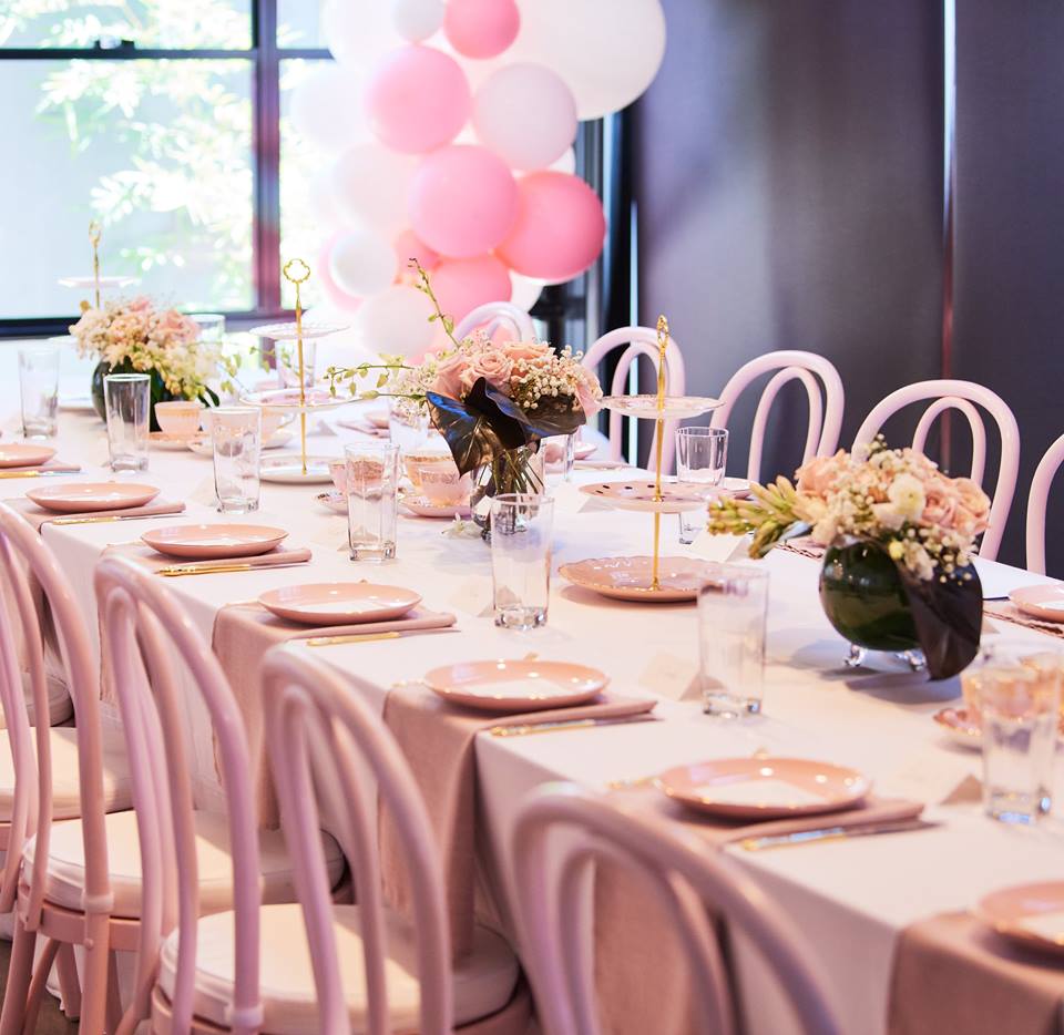 Pink & Gold luxury high tea | The Vintage Table Perth