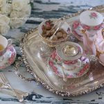 Vintage Floral Trios | Silver Tray & Cutlery