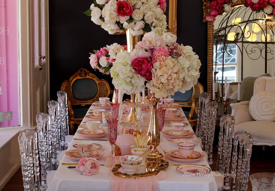 Pink & Gold Luxury High Tea | The Vintage Table Perth