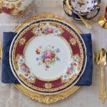 Heirloom Collection Dinner & Entree Plates | Gold Cutlery & Charger