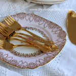 Vintage 24ct Gold Plated Cake Forks | Quantity: 140